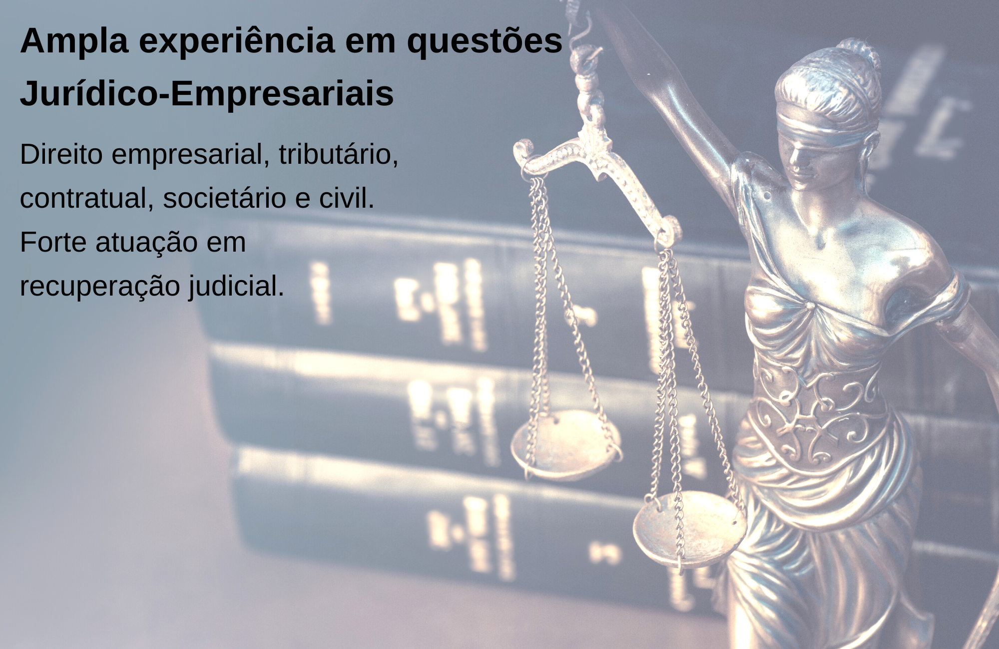 Ampla experiência em questões Jurídico-Empresariais